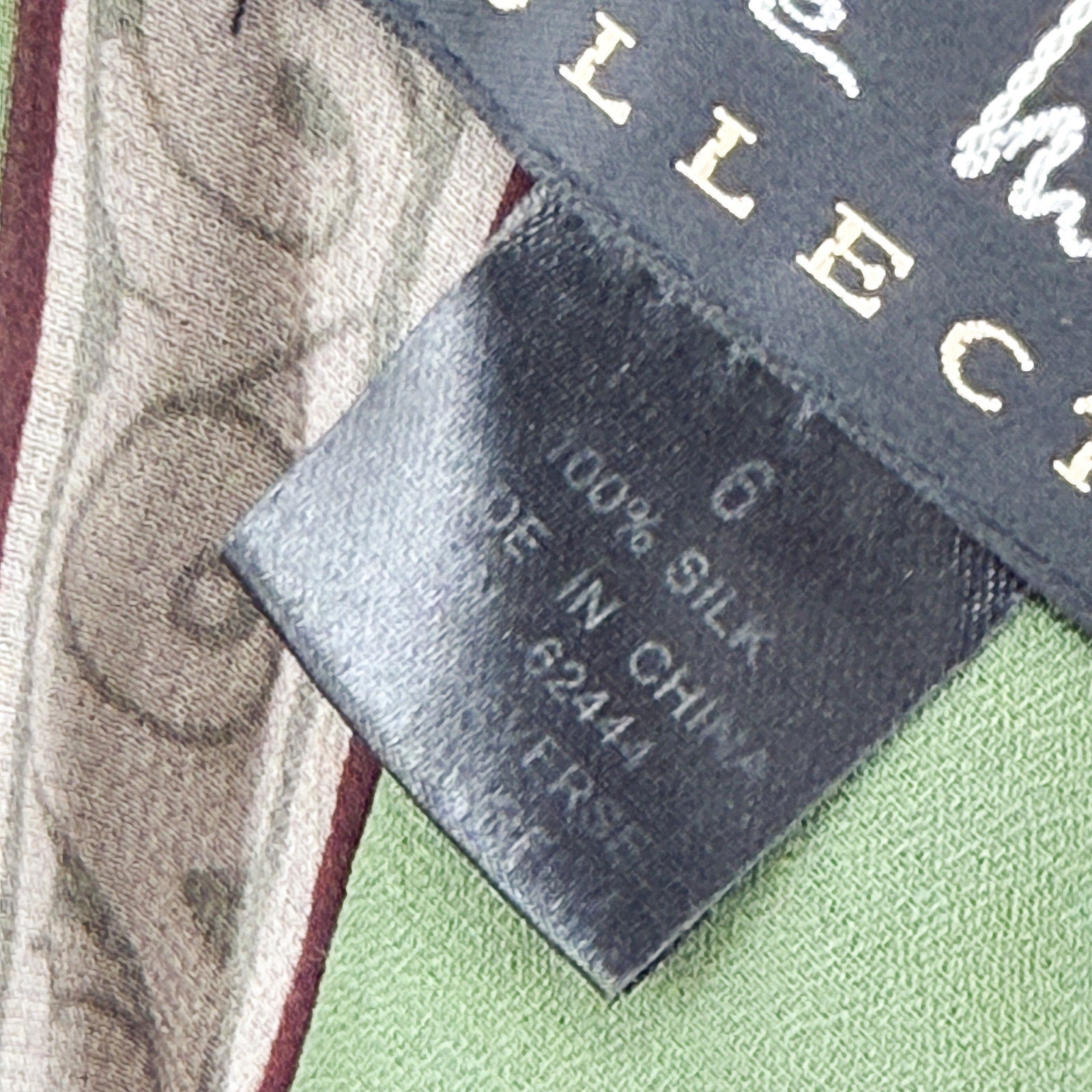 Vintage Y2K Nicole Miller Green Purple 100% Silk Geometric Halter Maxi Dress