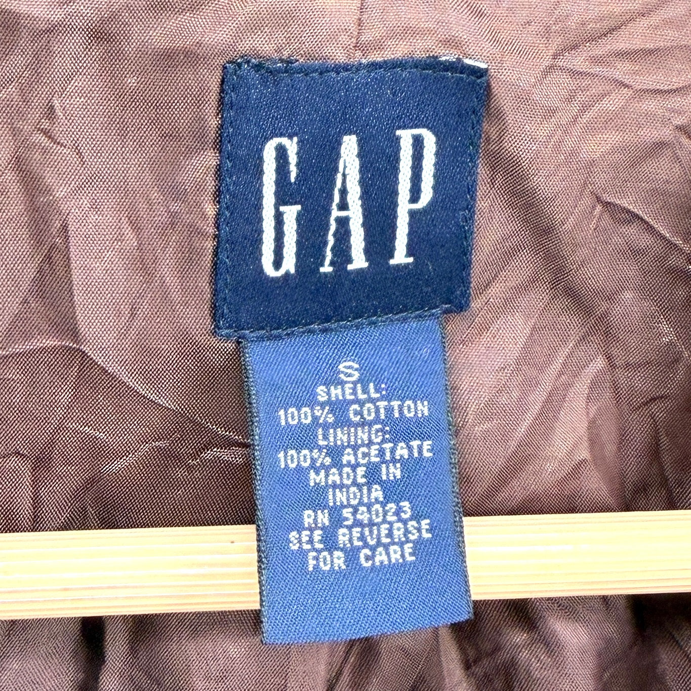 Vintage 90s Gap Brown 100% Cotton Velvet Double Breasted Peacoat