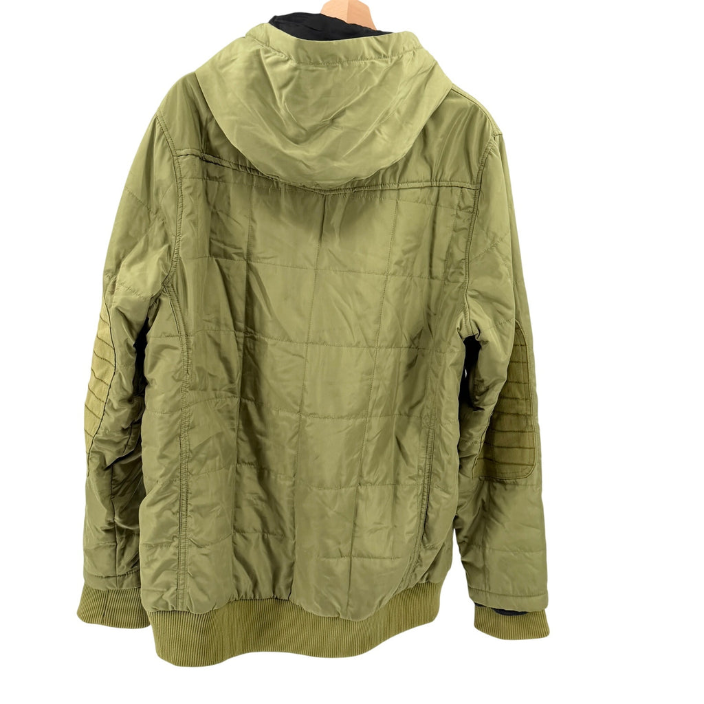 Vivint Olive Green Utility Hooded Snowboard Jacket