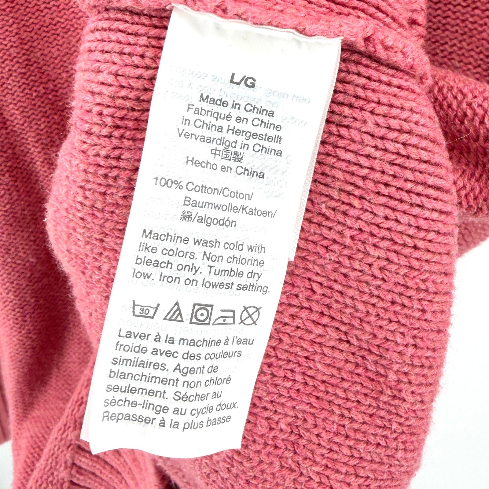 J.Crew Pink 100% Cotton Classic Preppy Crewneck Sweater