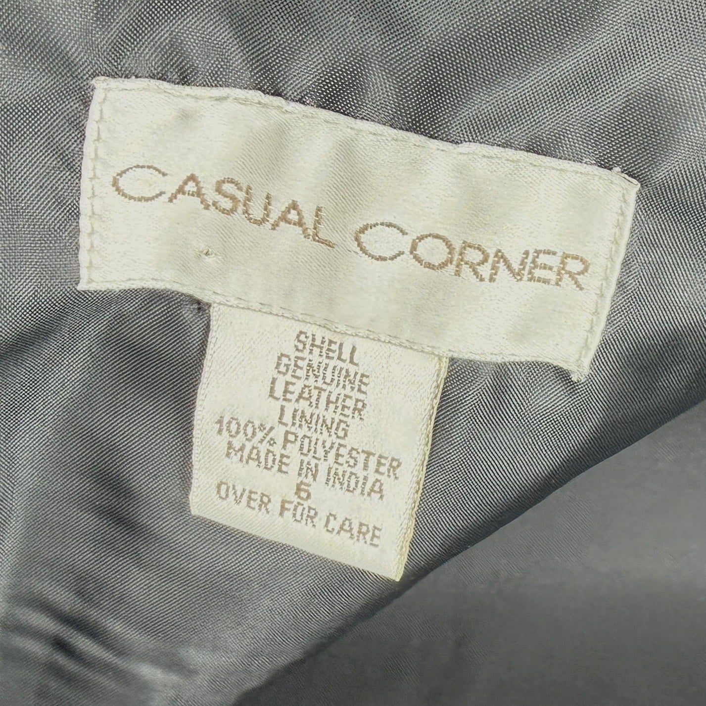 Vintage 90s Casual Corner Black Genuine Leather Minimalist Mini Skirt