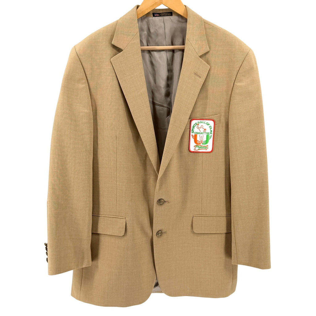 Vintage 80s Hardwick Beige Miami Sports Hall of Fame Committee Blazer Jacket