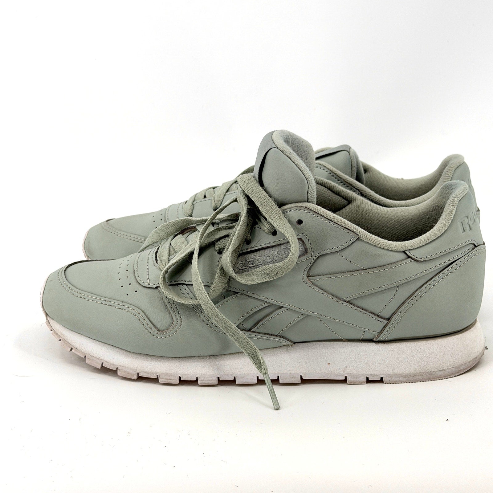 Reebok Sea Spray Green Genuine Leather Classic Sneakers