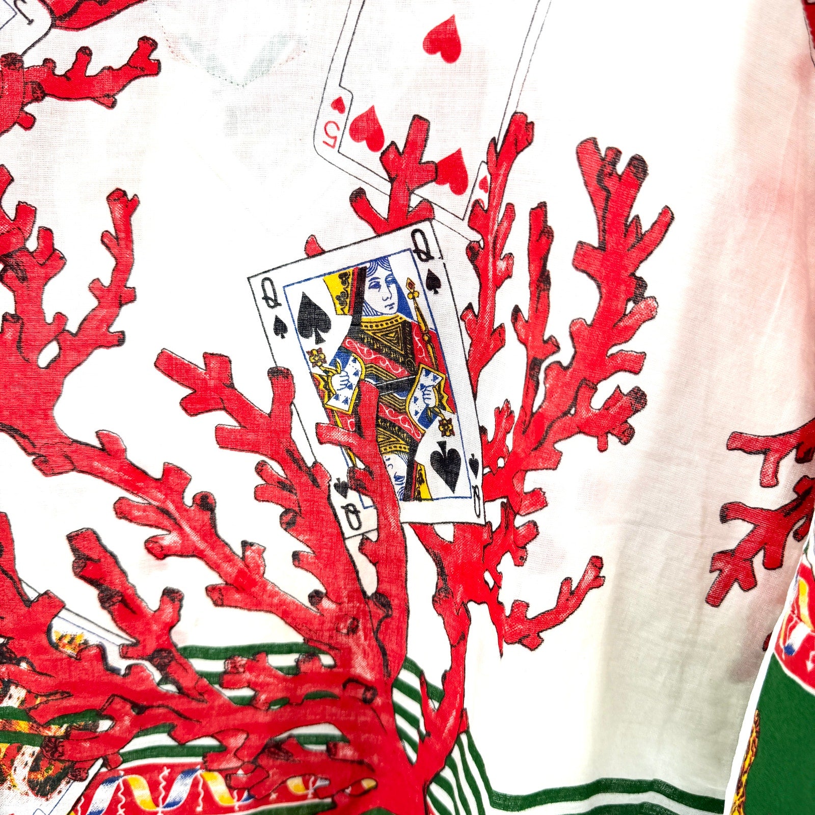 Antica Sartoria by Giacomo Cinque Coral Playing Cards Cotton Tunic