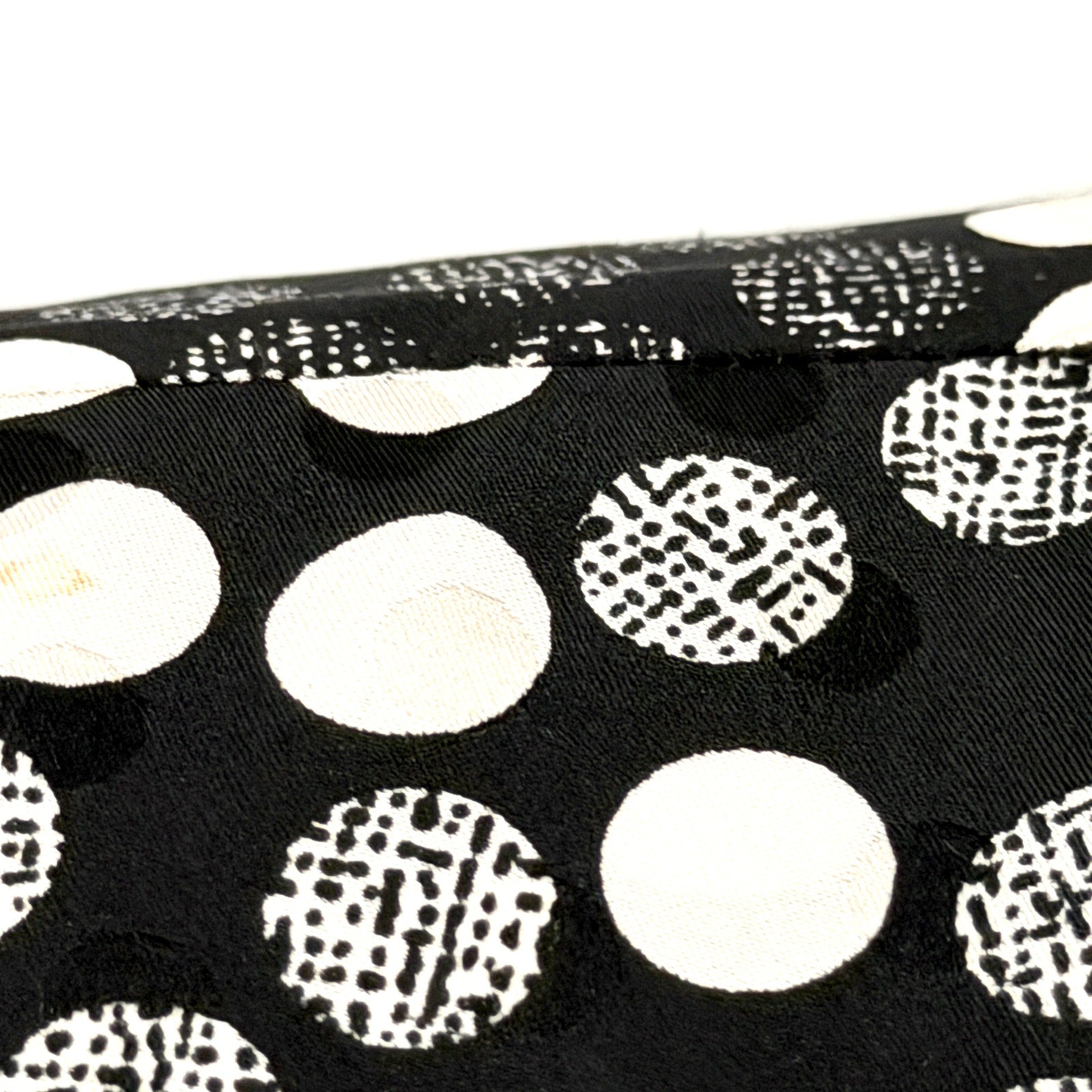 Lihli at Saks Fifth Avenue Black and White Polka Dot 100% Silk Dress