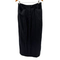 Vintage 90s Hunt Club Minimalist Black Preppy Back Slit Pencil Maxi Skirt