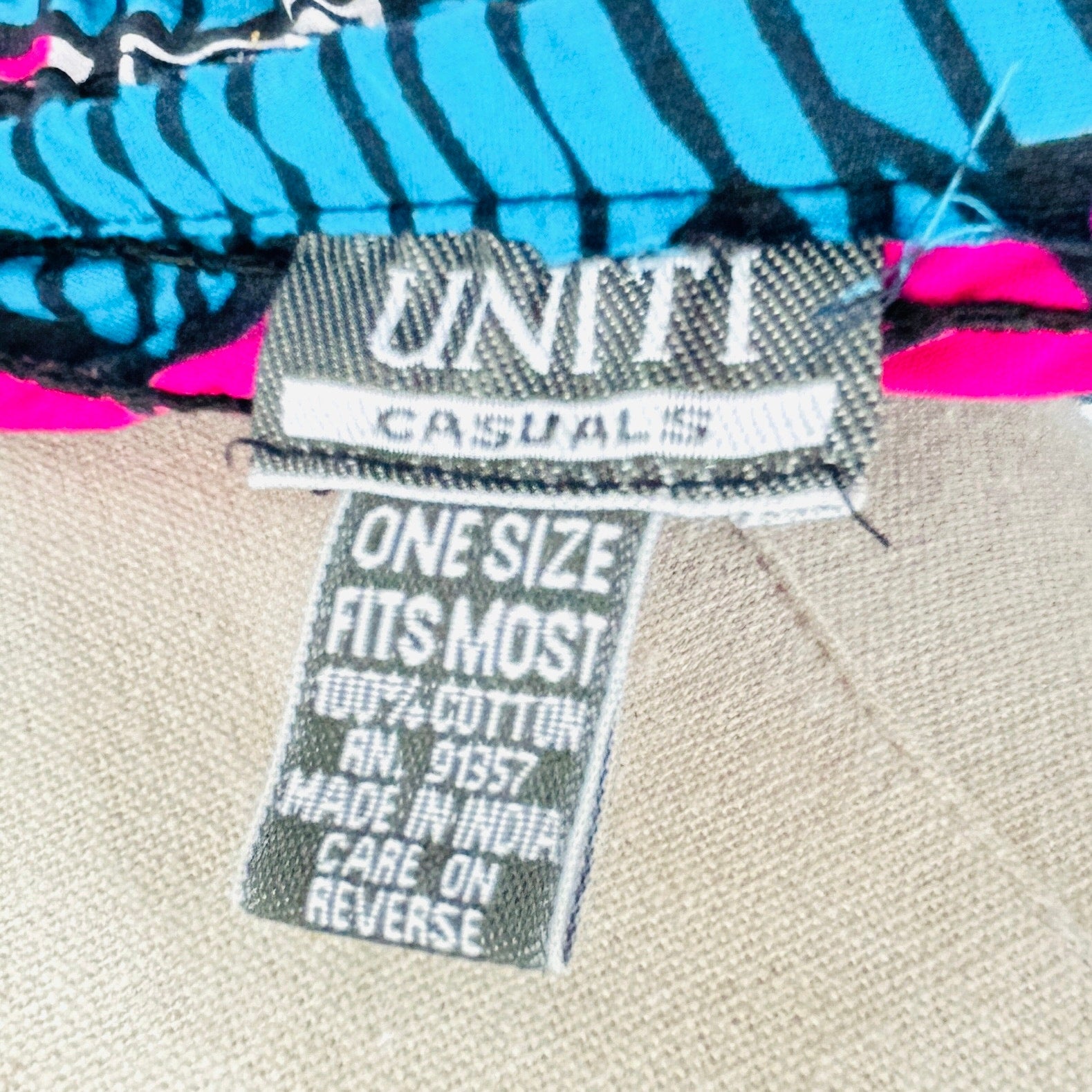 Ankara Wax Print Blue Pink Floral Cotton Paperbag Maxi Skirt