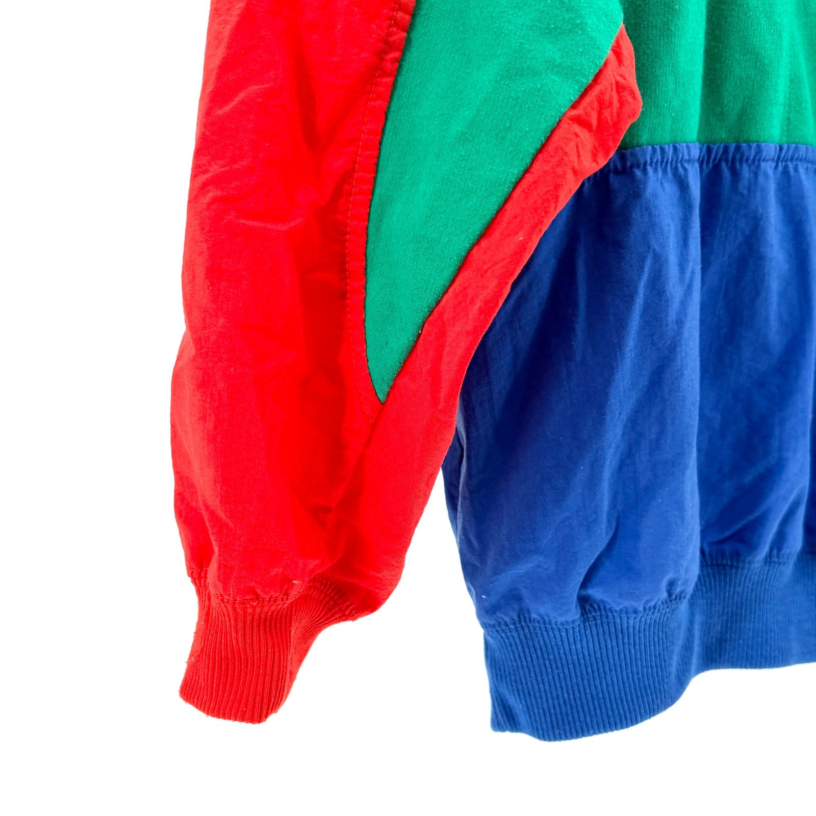 Vintage 90s Greenline Sport Colorblock Primary Colors Pullover Windbreaker
