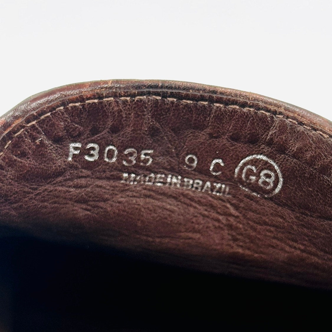 Vintage 80s Cole Haan Brown Woven Leather Loafers Made in Brazil