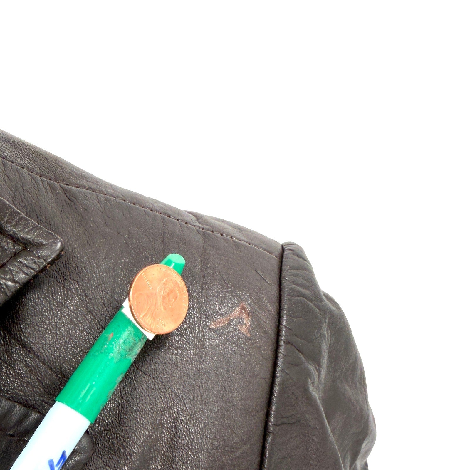 Vintage 80s Dark Brown Genuine Leather Jacket Blazer