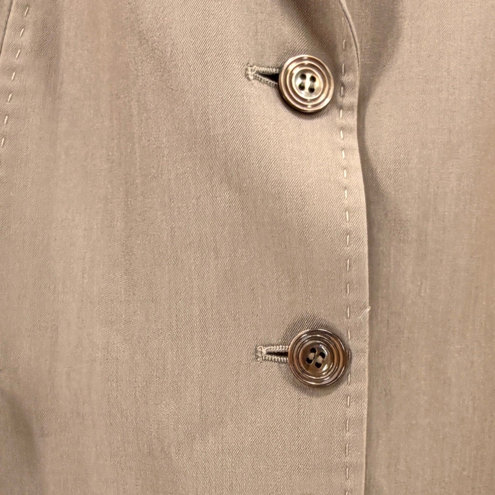 Vintage 90s Féraud Beige Tailored 100% Wool Blazer