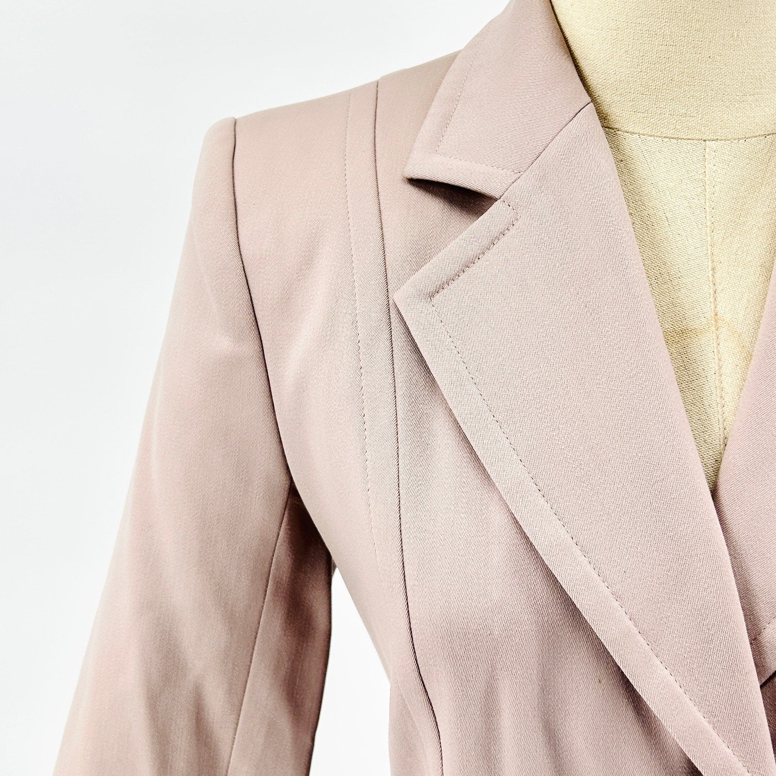 Vintage 90s Yves Saint Laurent Rive Gaunche Mauve Wool Blazer Trouser Power Suit