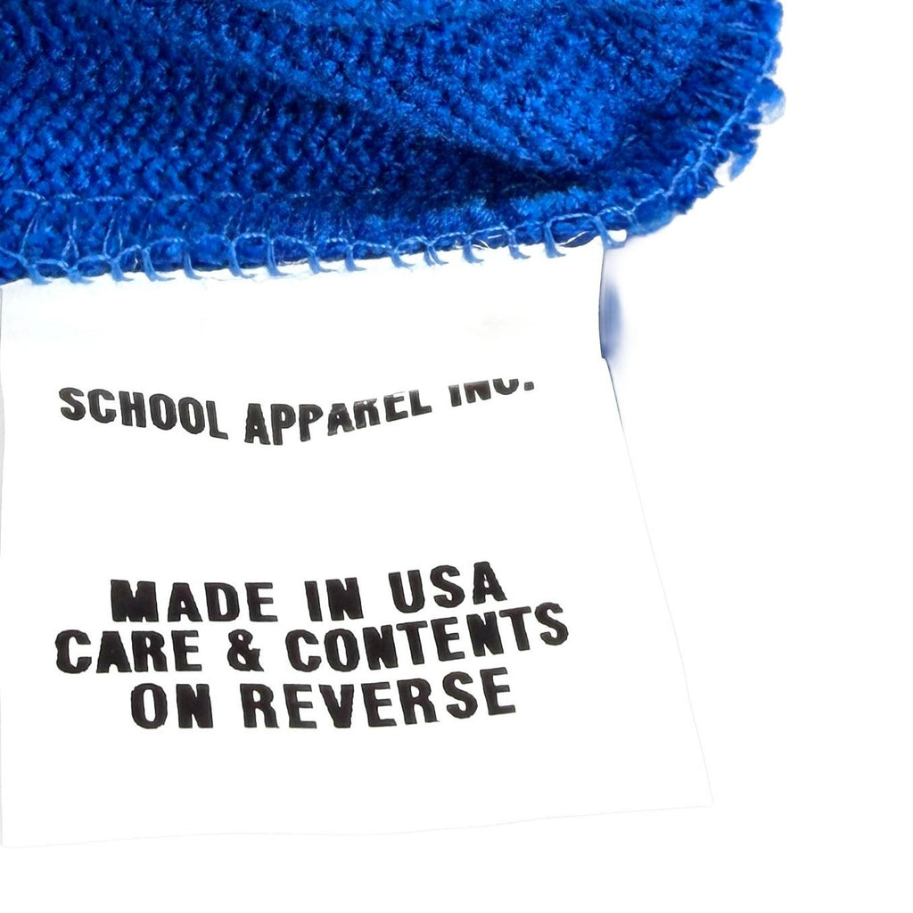 SAI Cobalt Blue Preppy Varsity Button-Front Cardigan