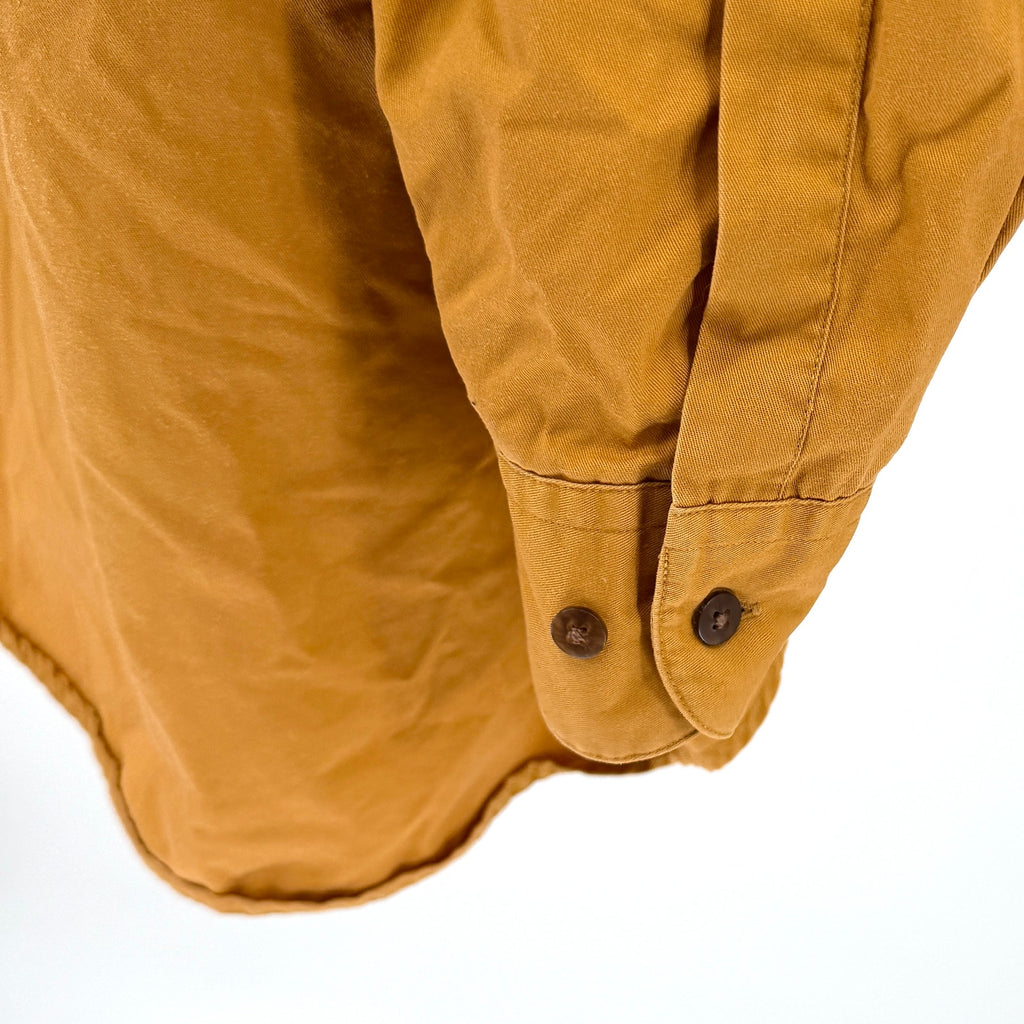 Vintage 90s Gap Yellow Ocher 100% Cotton Button Down Shirt