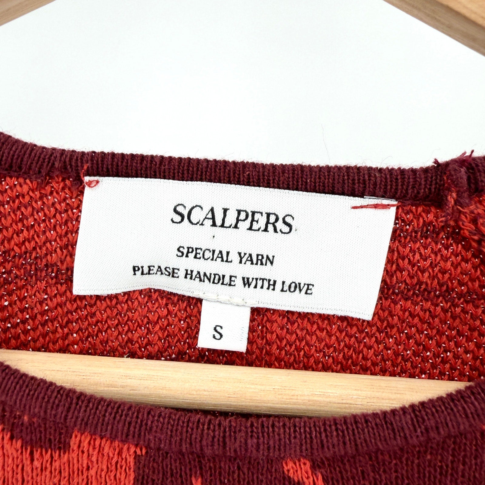 Scalpers Brick Red Animal Print Bodycon Maxi Sweater Dress