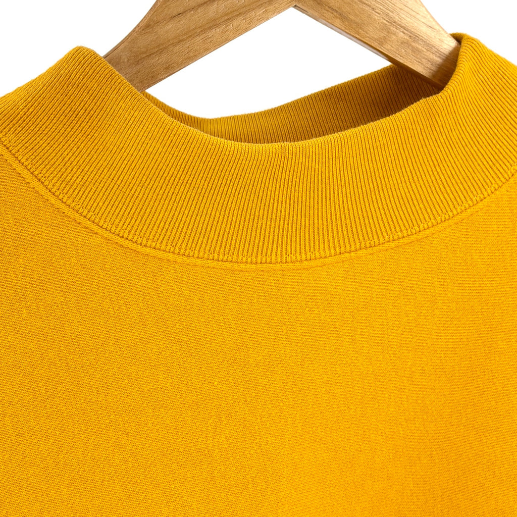 Champion Mustard Yellow Cropped Reverse Weave Crewneck Sweatshirt