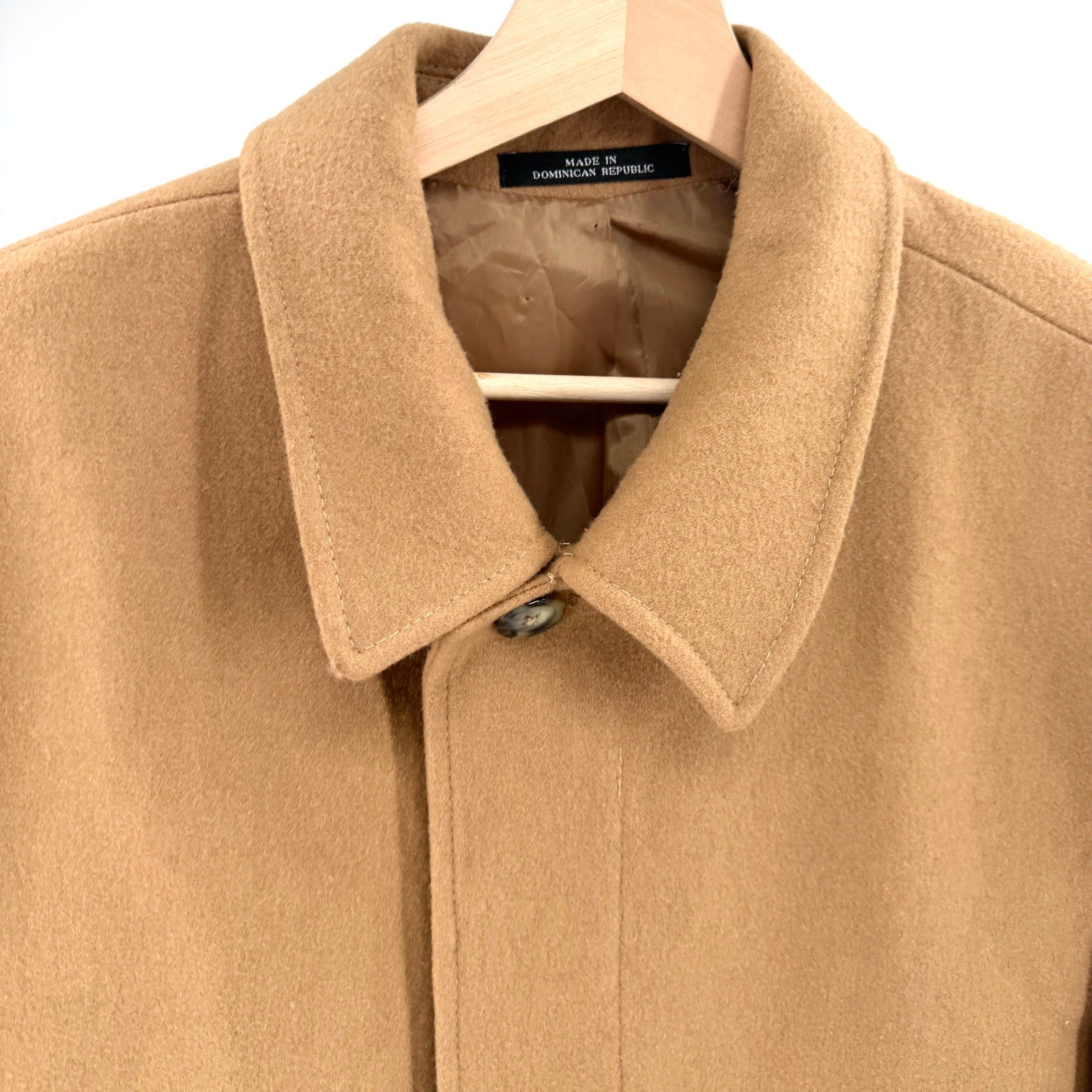 Vintage 90s Towne by London Fog Camel Classic Menswear Overcoat