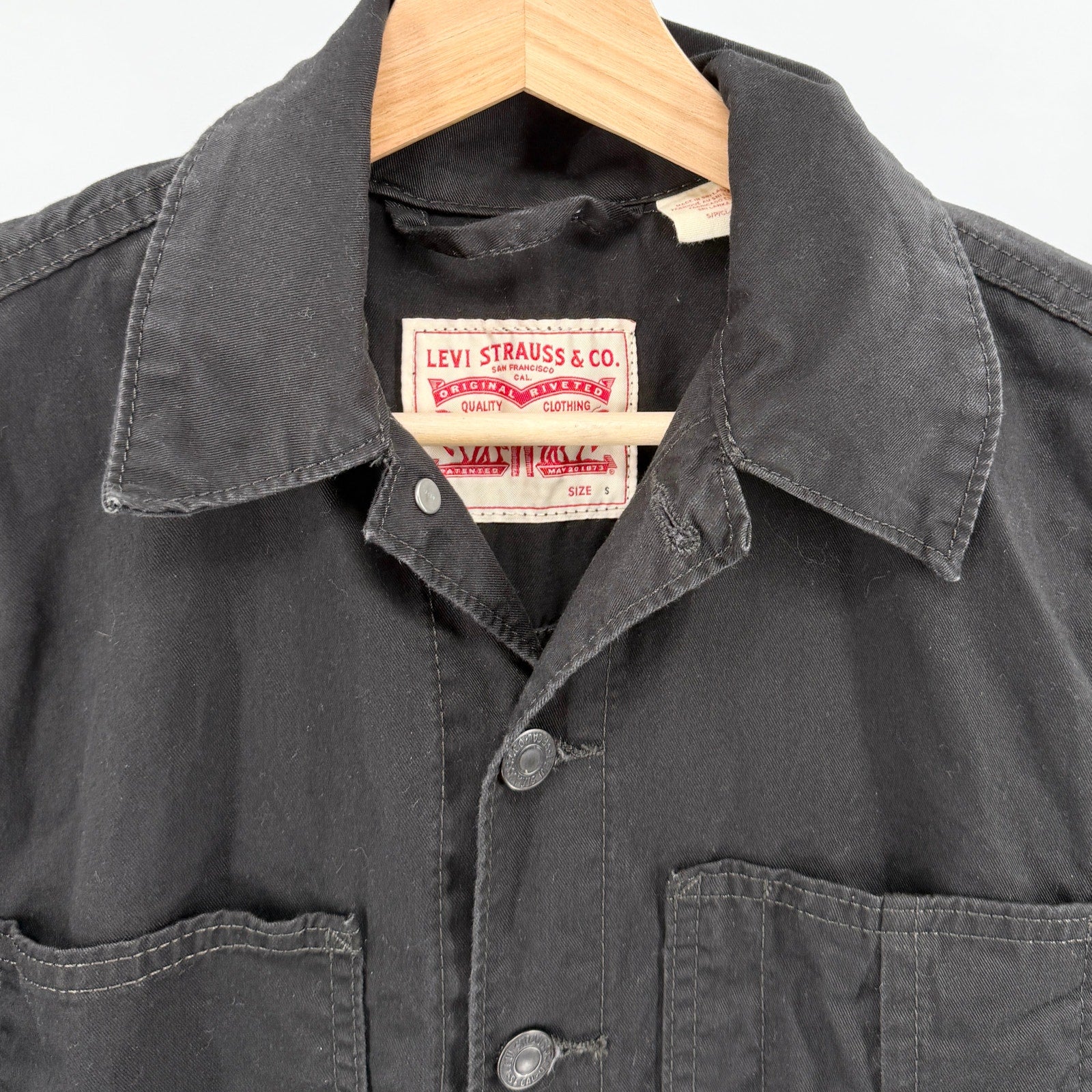 Levi's Black Cotton Minimalist Utility Boiler Jumpsuit