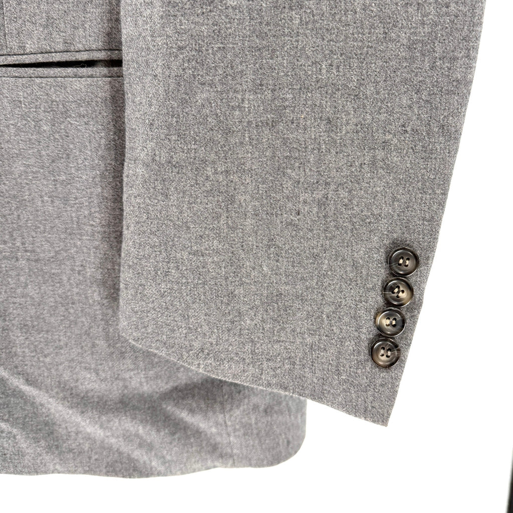 Vintage 80s Mr. Harry Couture Heather Gray 100% Pure New Wool Tailored Blazer