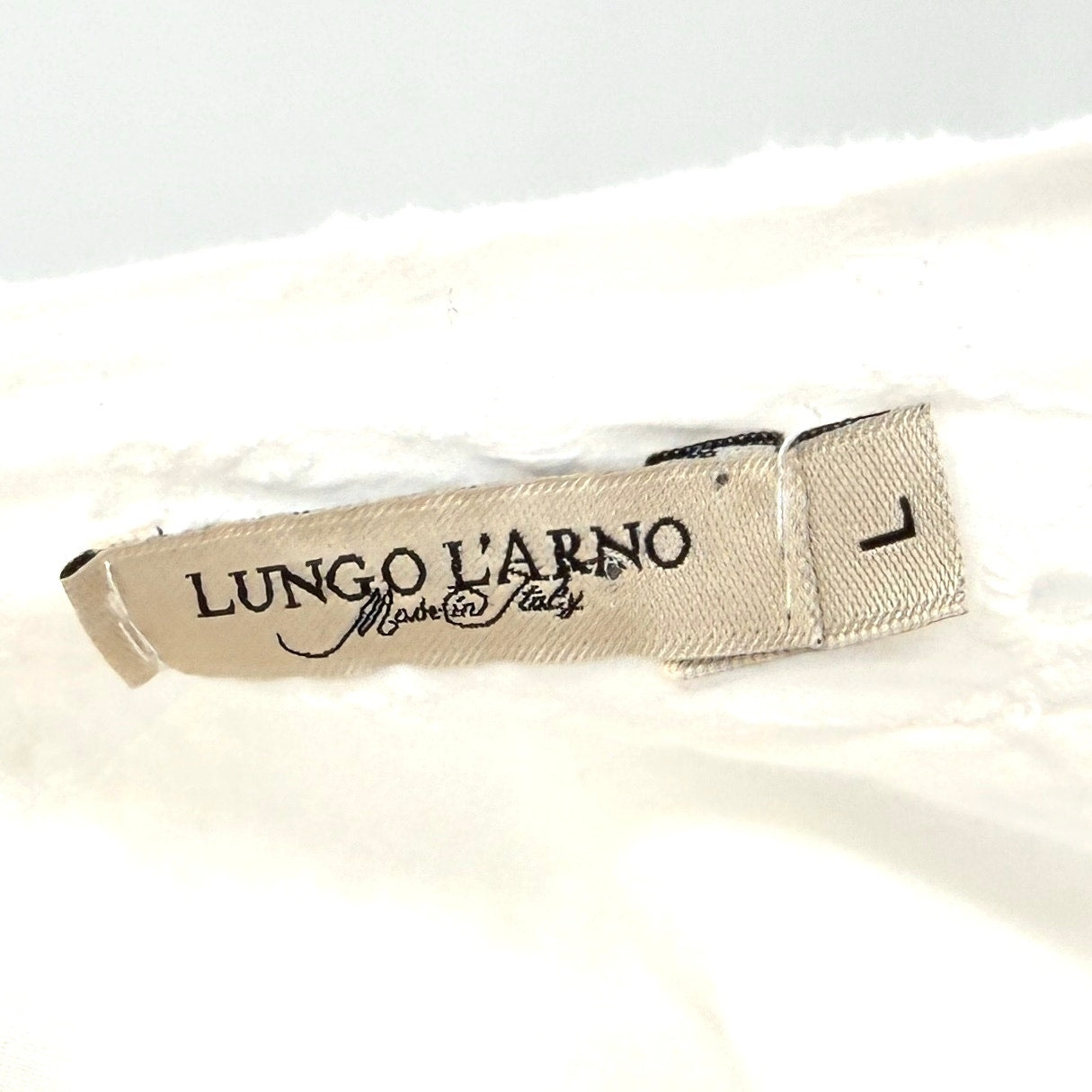 Lungo L'arno White 100% Cotton Eyelet Lace Sleeveless Midi Dress