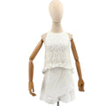 Derek Lam 10 Crosby White Cotton Lace Fringe Mini Dress