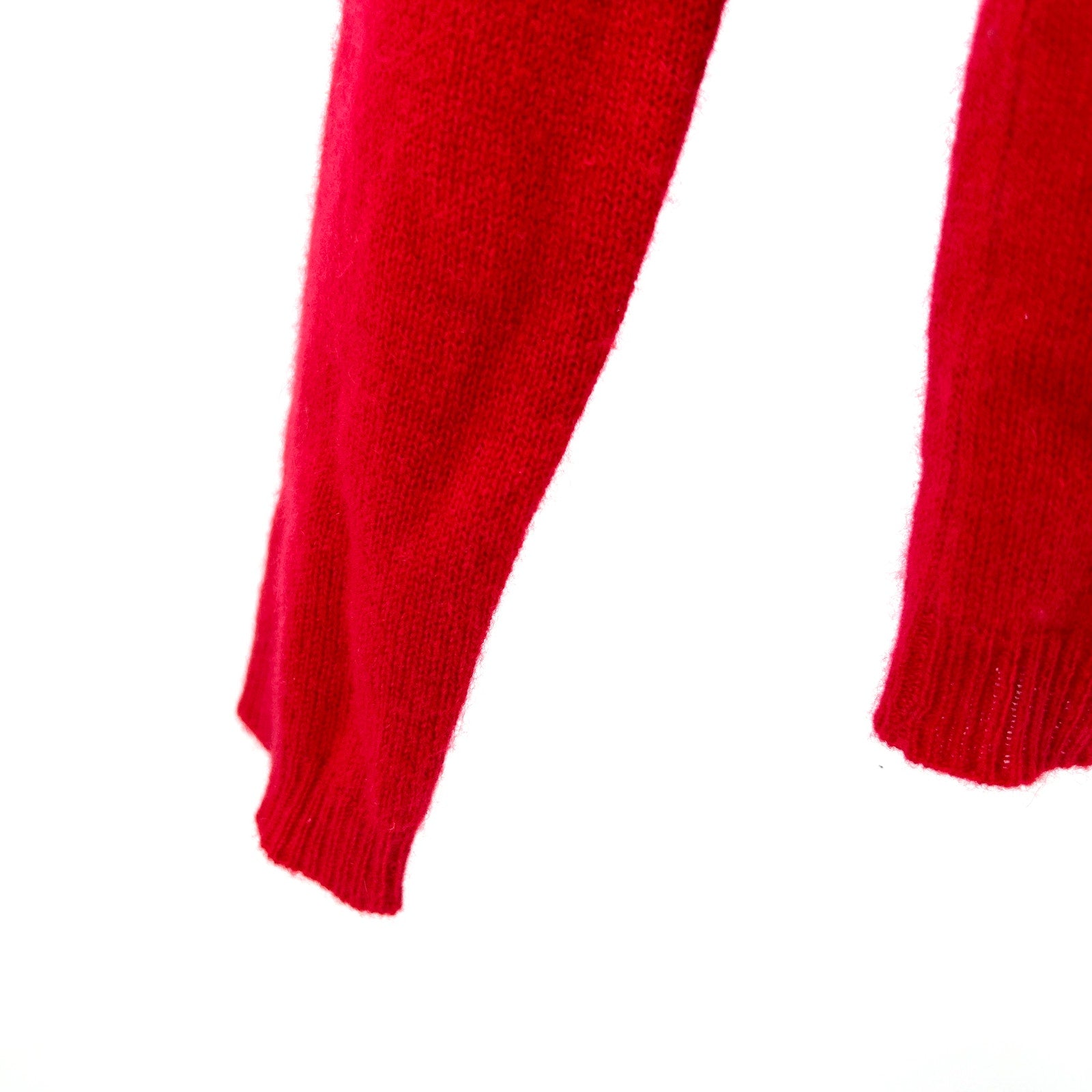 Tahari Red 100% Cashmere Lightweight Knit Sweater