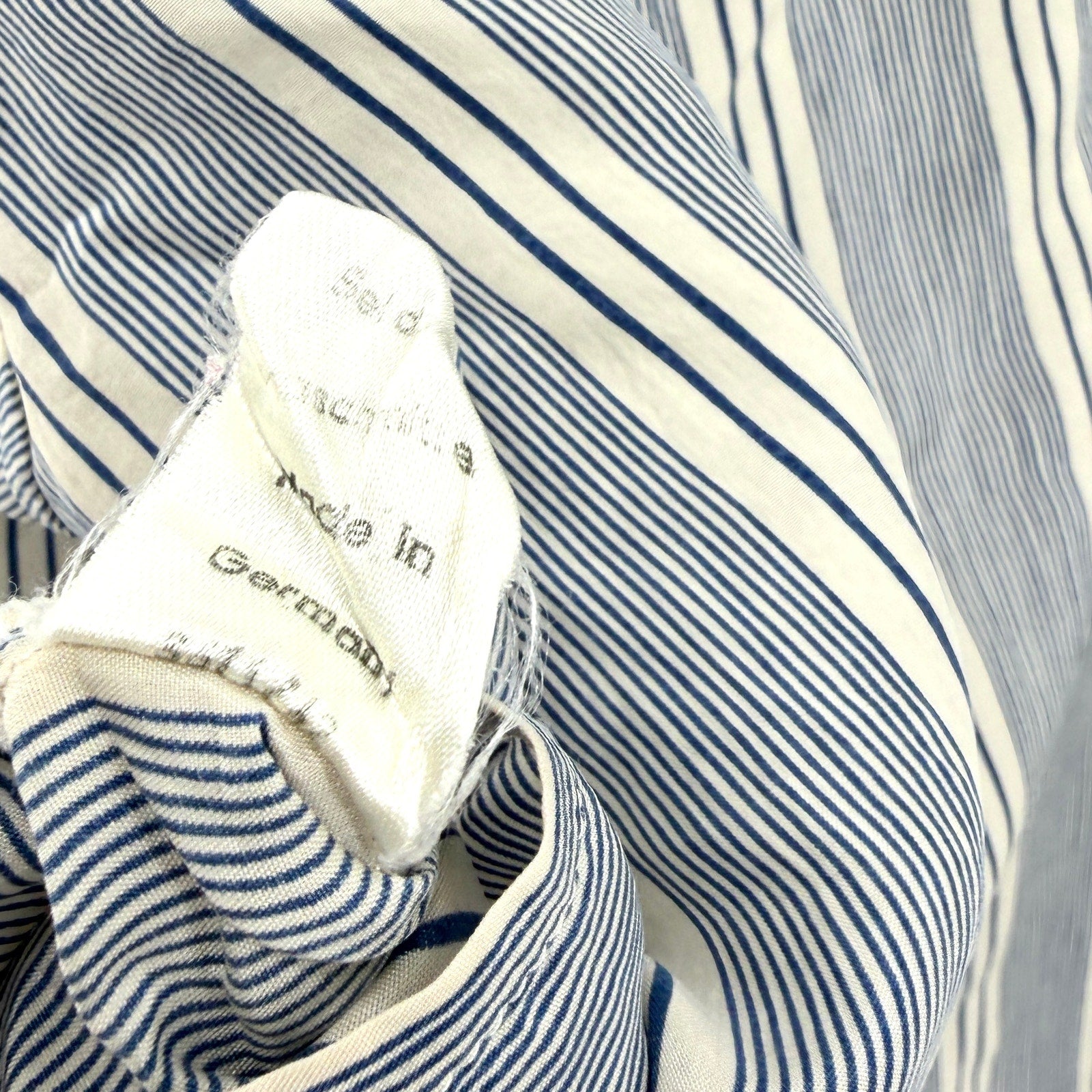 Vintage 90s Louis Féraud 100% Silk Striped Oversized Pajama Top