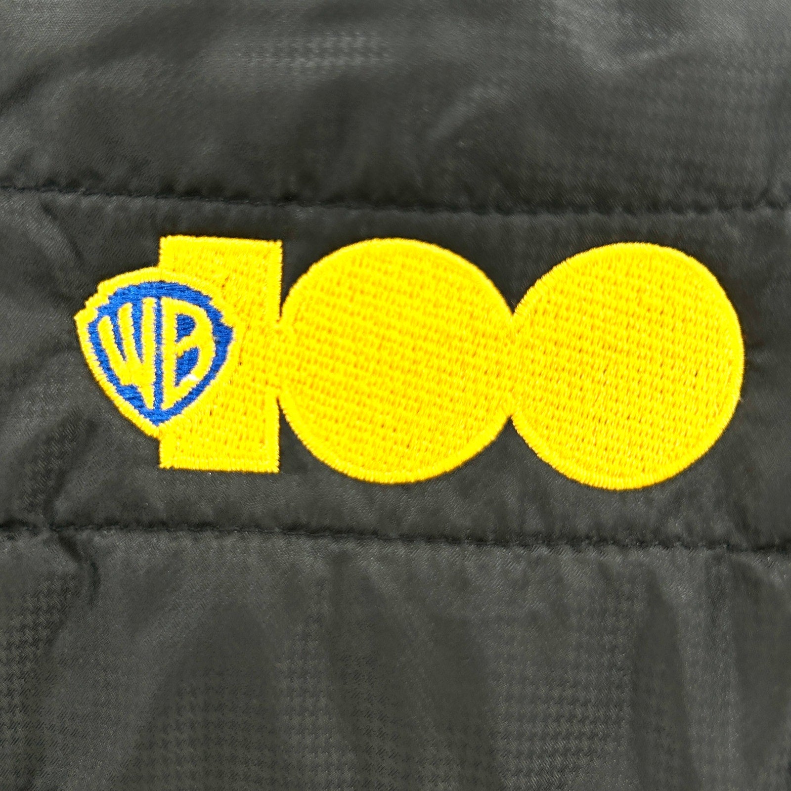 Black Polyester Quilted Warner Bros Discovery 100th Anniversary Puffer Vest