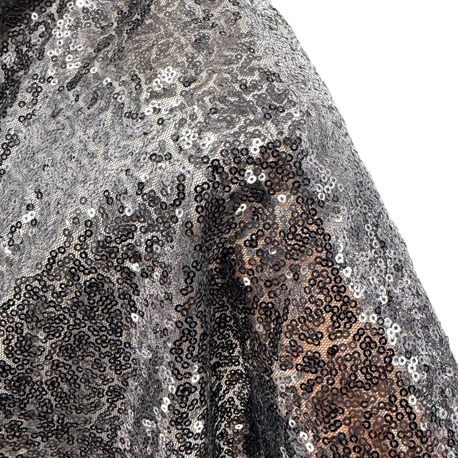 Black Sheer Sequin Evening Poncho Cape With Velcro Closure