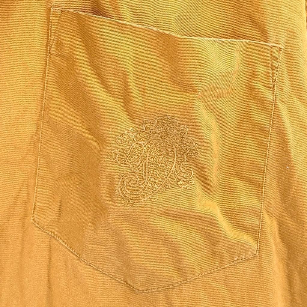 Vintage 90s Gap Yellow Ocher 100% Cotton Button Down Shirt