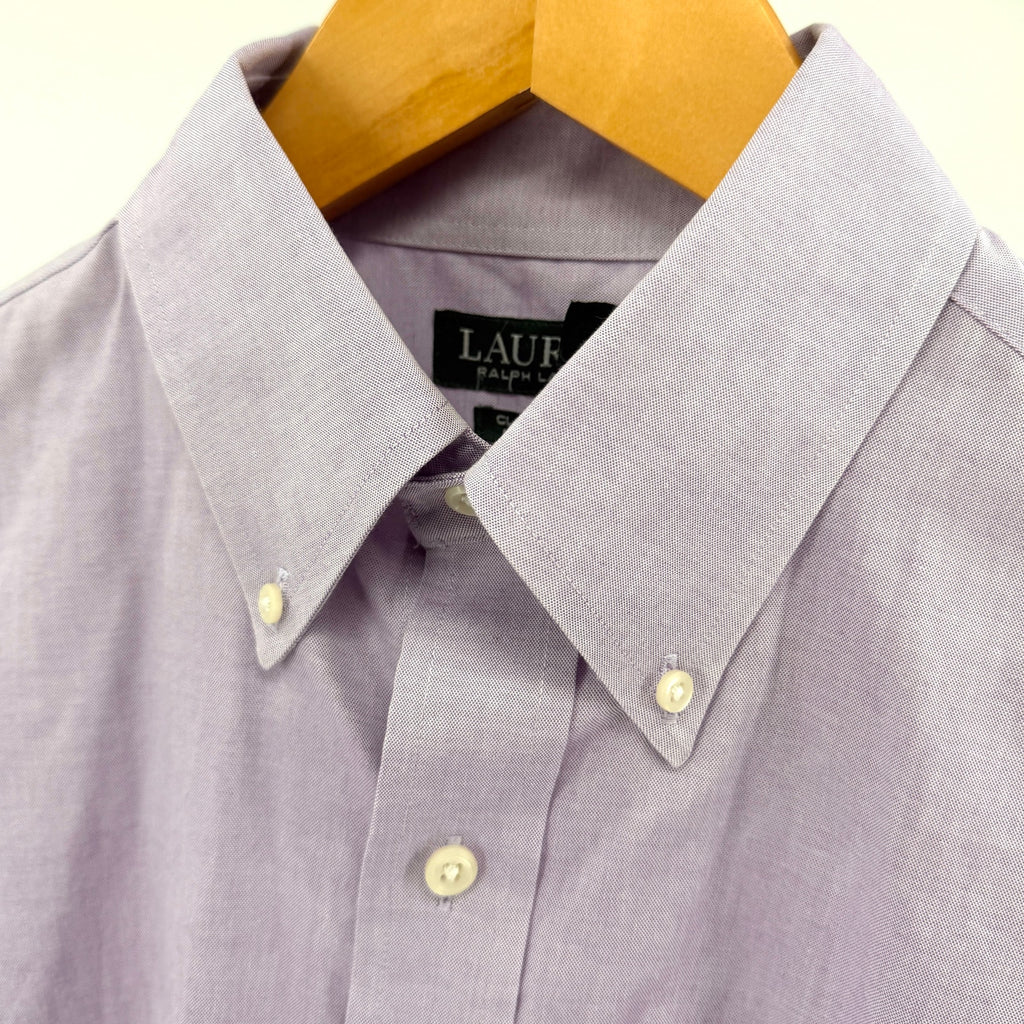 Ralph Lauren Purple 100% Cotton Long Sleeve Oxford Shirt